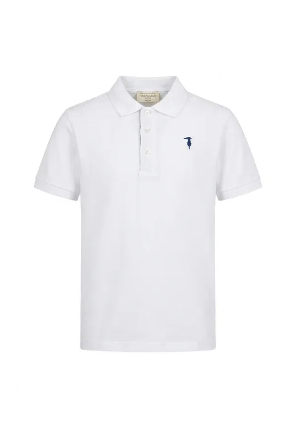 Футболка поло с принтом Polo Tru Trussardi Junior, белый