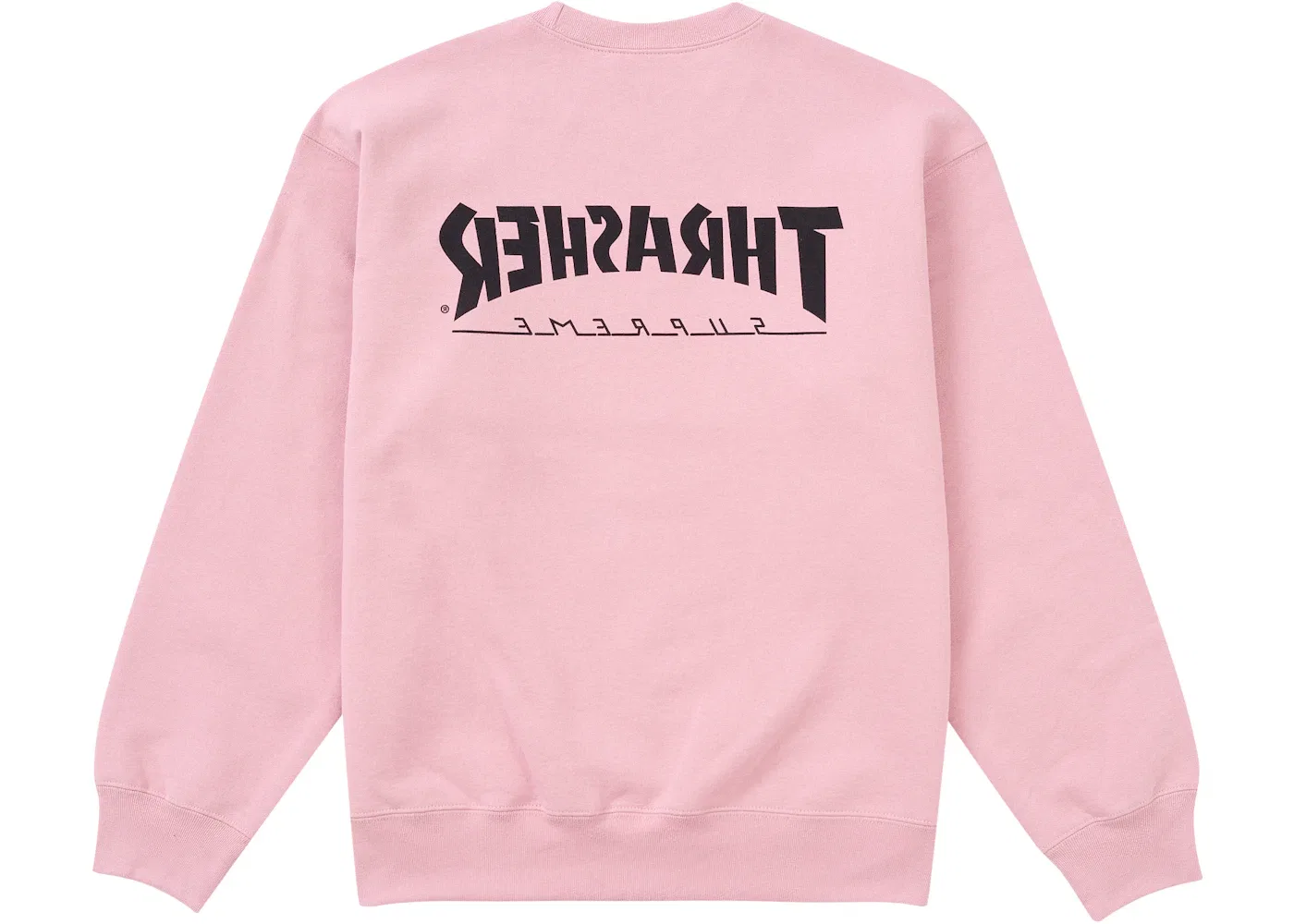 Мужской свитшот с принтом Thrasher Crewneck Supreme, Dusty Rose — фото 2