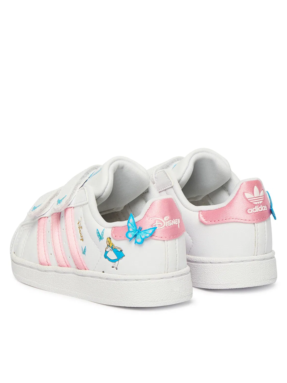 Кроссовки для девочки Disney Superstar Comfort Closure Adidas, белый — фото 3
