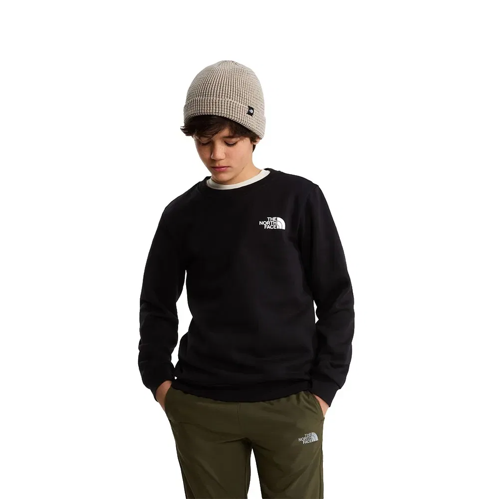 Детский свитшот для девочек с принтом Evolution Box NSE The north face, Black