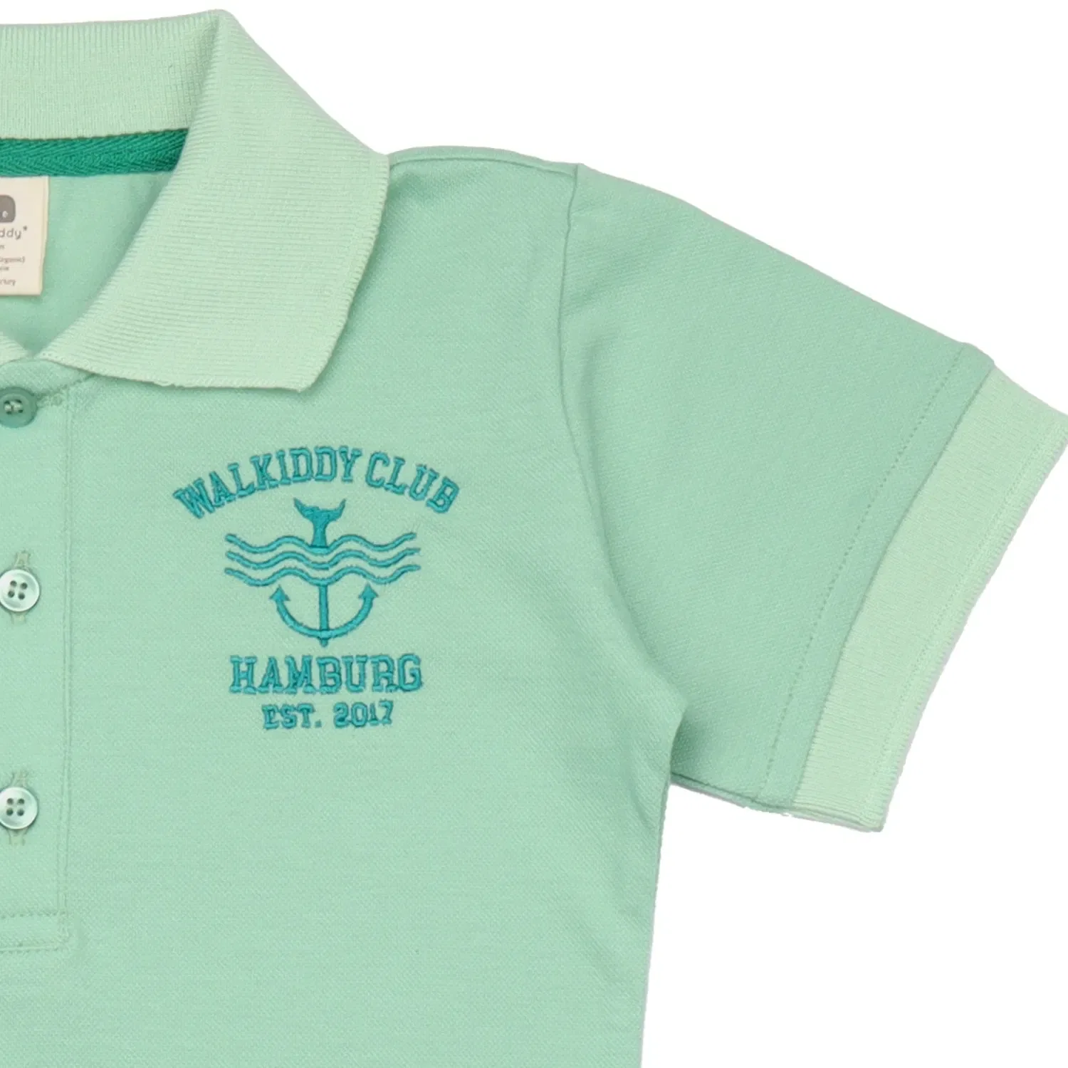 Поло Meadow-Polo Shirt Walkiddy, зеленый — фото 2
