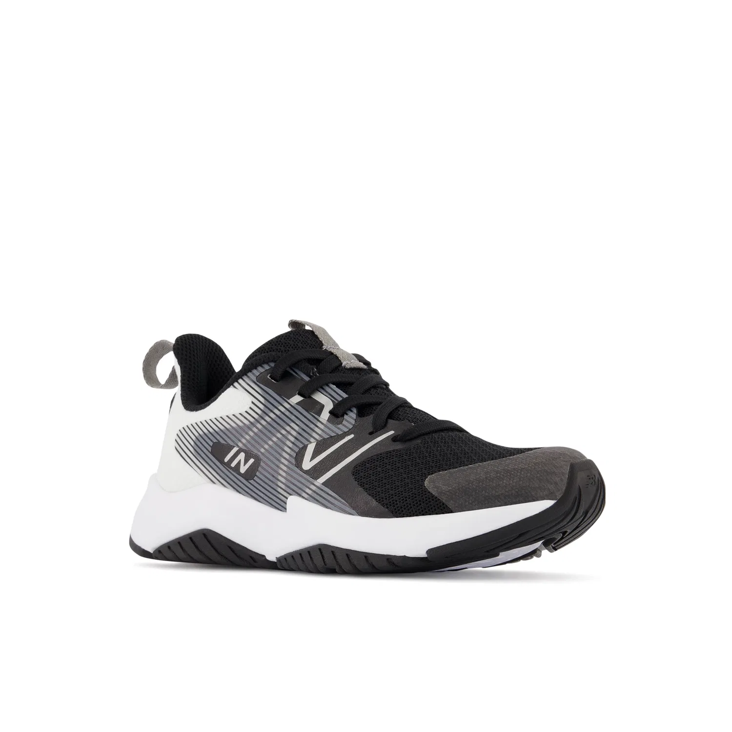 Детские кроссовки с дышащей сеткой Rave Run v2 New Balance, Black With White — фото 2