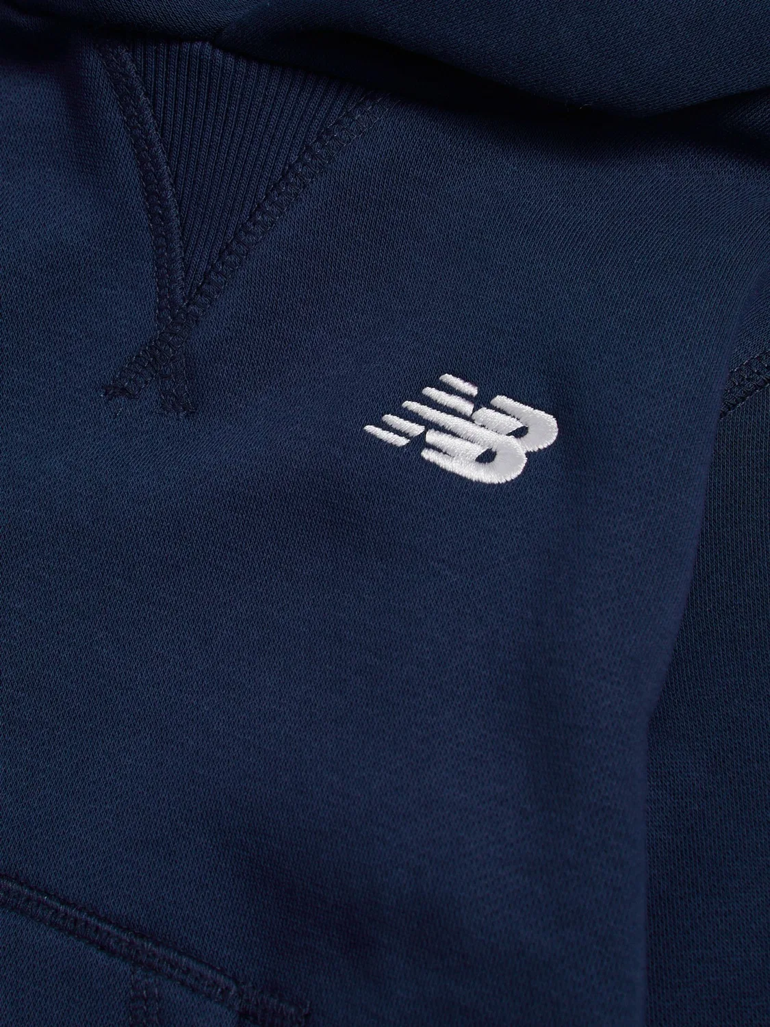 Худи New Balance с логотипом, синее — фото 3
