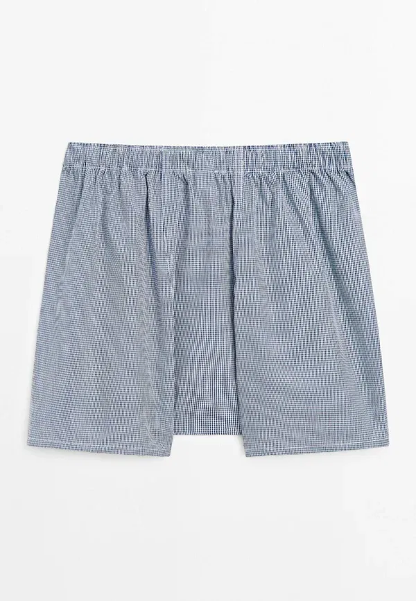 Боксеры хлопковые Boxer shorts Massimo Dutti, темно-синий — фото 2