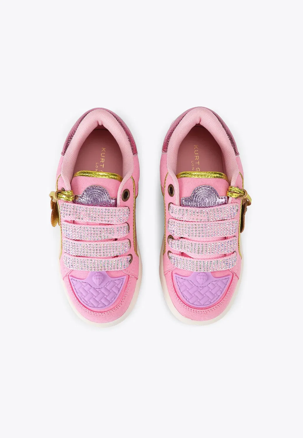 Мини-Кроссовки Southbank Tag Kurt Geiger London, Pale Pink — фото 3