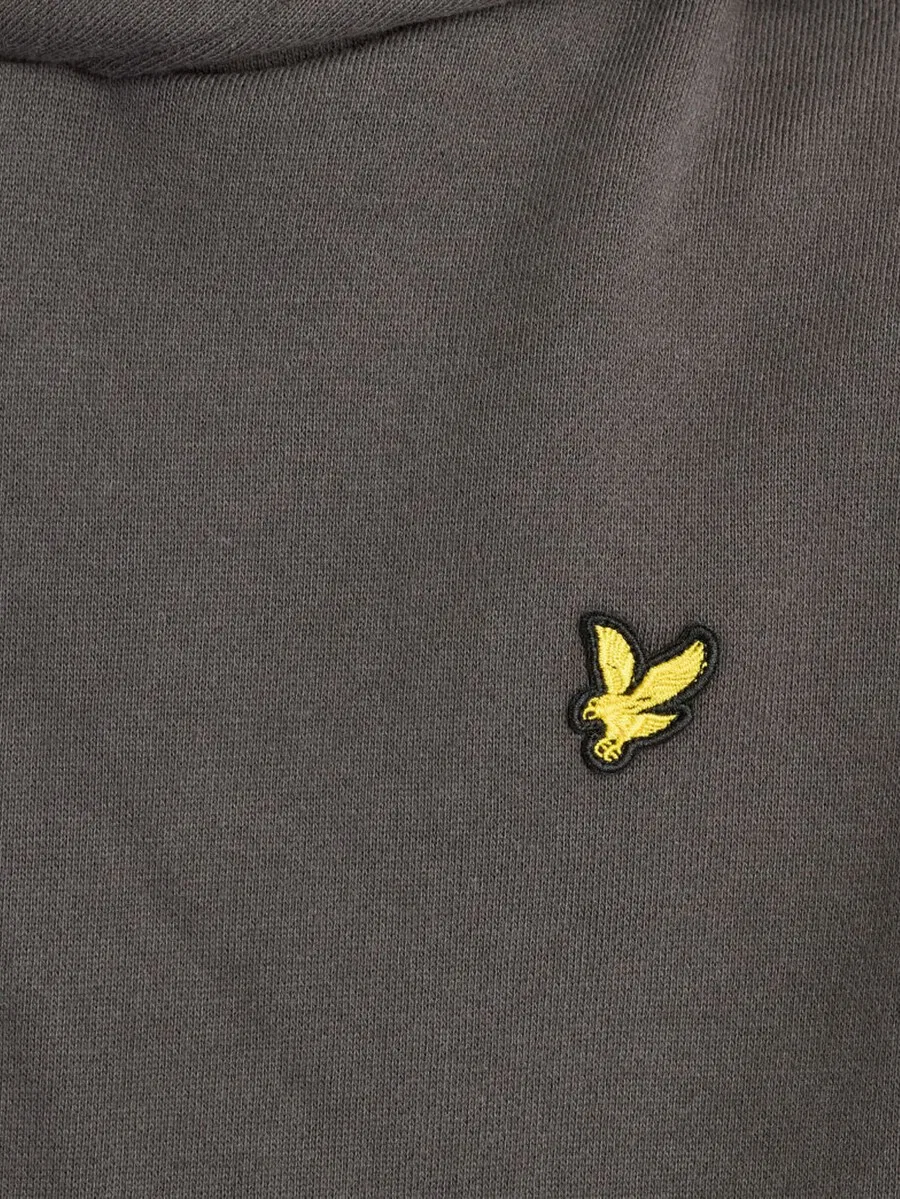 Толстовка Lyle & Scott графитового цвета — фото 4
