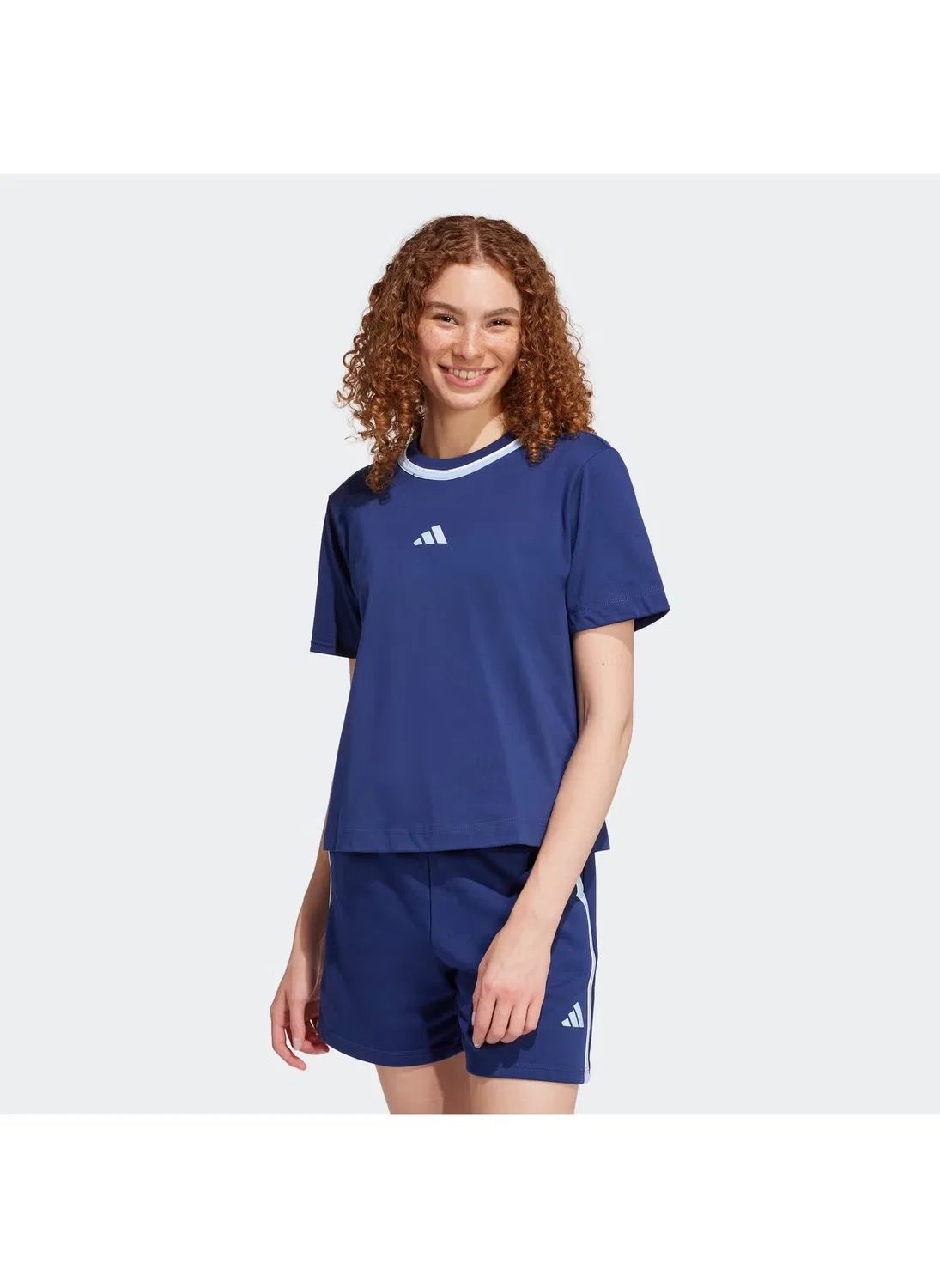 Футболка с принтом Essential color pop Adidas, синий
