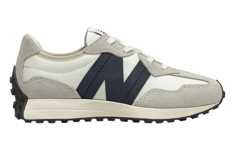 Детские кроссовки для мальчиков с новым логотипом N 327 Silver Birch Black New Balance, Silver Birch Black — фото 4