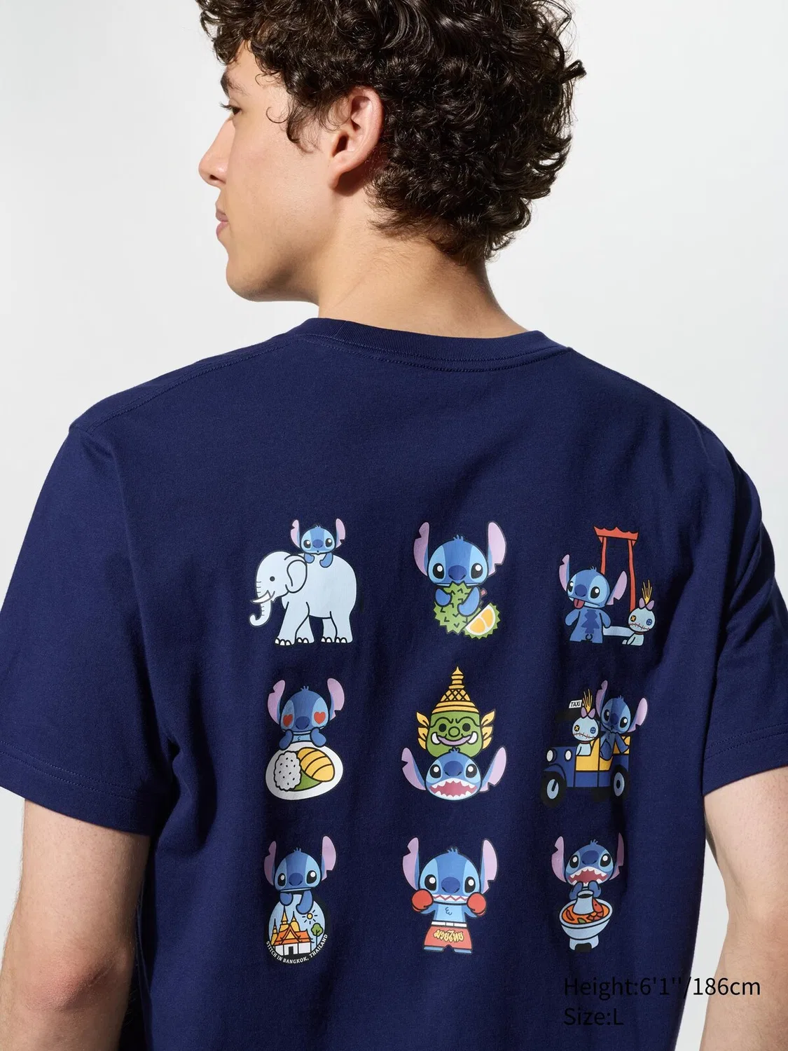 Футболка Uniqlo Stitch In Thailand UT Short Sleeve Graphic, темно-синий — фото 3