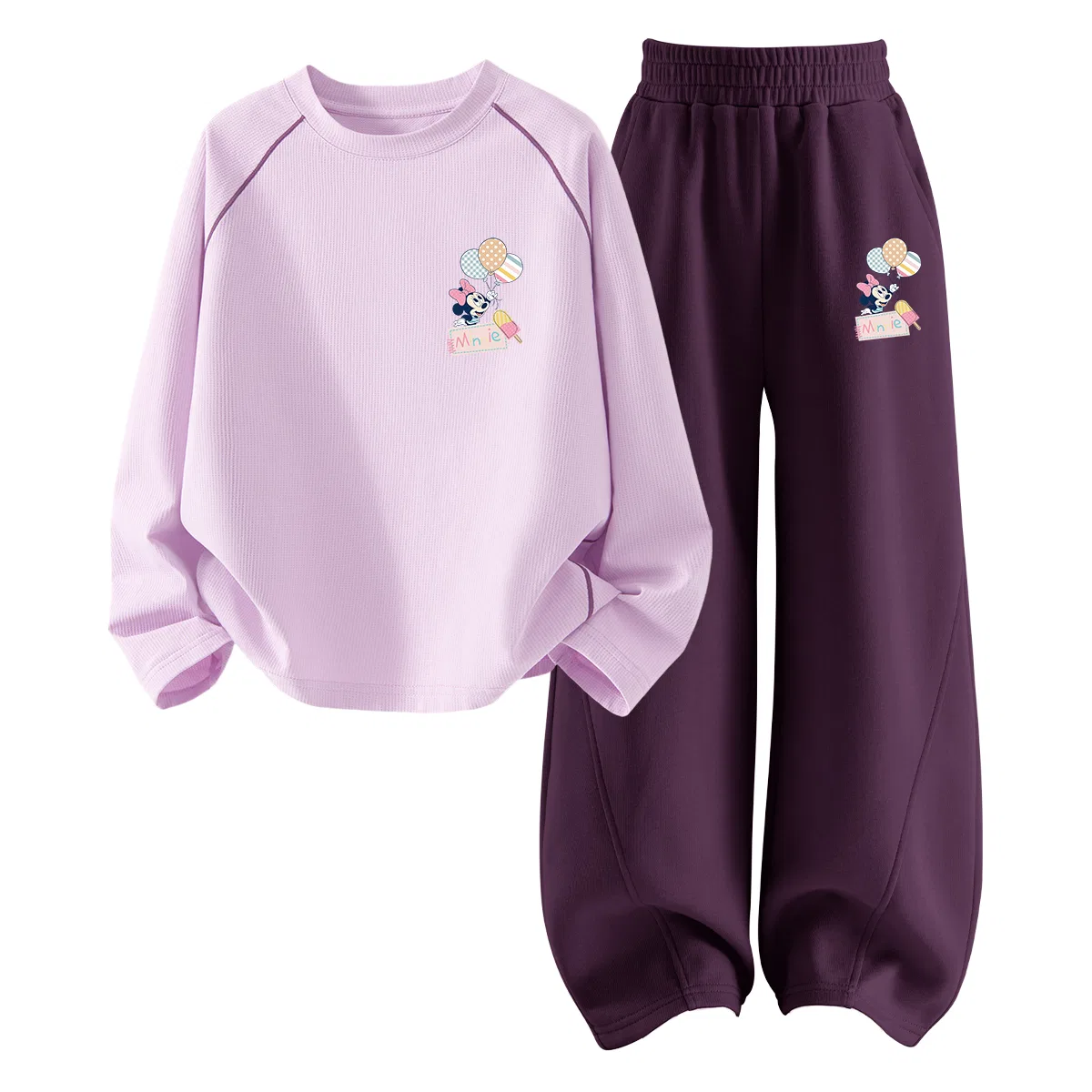 Детский комплект спортивной одежды с круглым вырезом Silicone Di-Eye K Pink Purple+Di-Eye K Berry Dark Reddish Purple Disney, Silicone Di-Eye K Pink Purple+Di-Eye K Berry Dark Reddish Purple — фото 3
