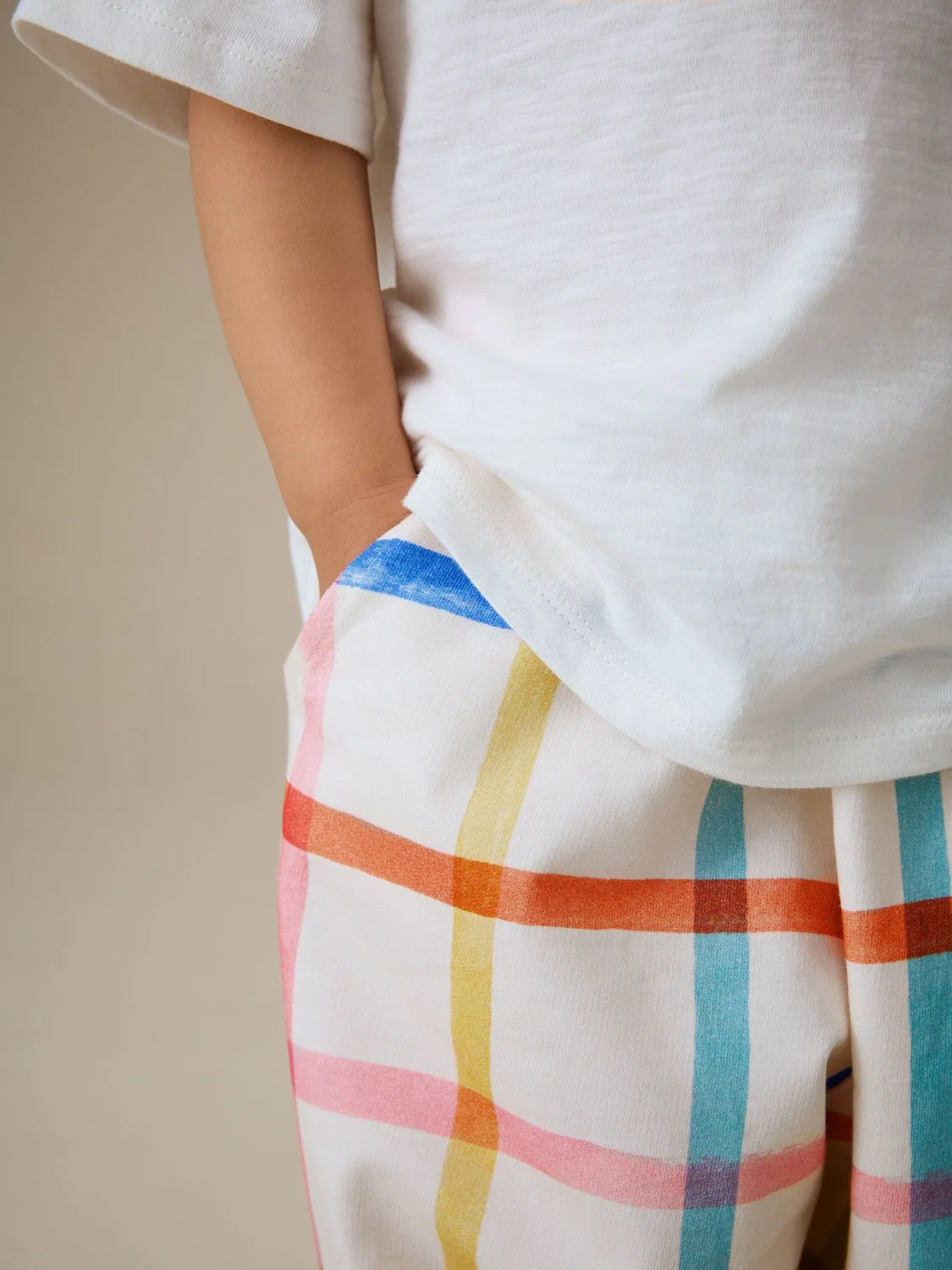 Брюки Barrel leg, Rainbow Check Next, Rainbow Check — фото 4