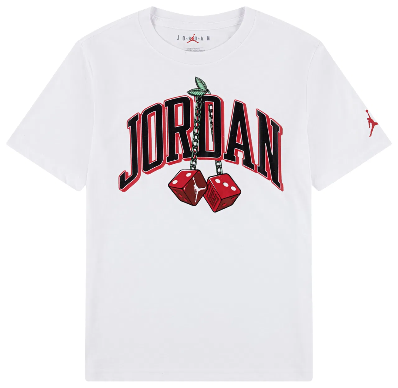 Футболка для мальчиков Cherry Dice Jordan, белый