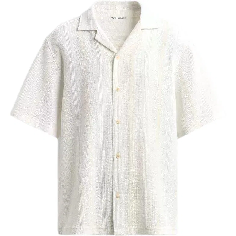 Детская рубашка с воротником Frosted White ZARA, Frosted White