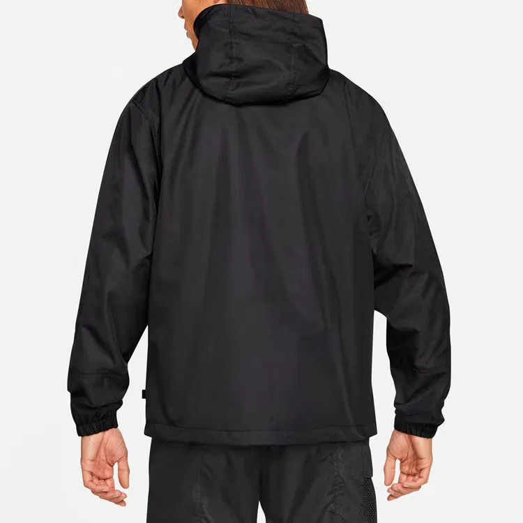 Куртка на половину молнии мужская скейтборд Nike, черный — фото 4
