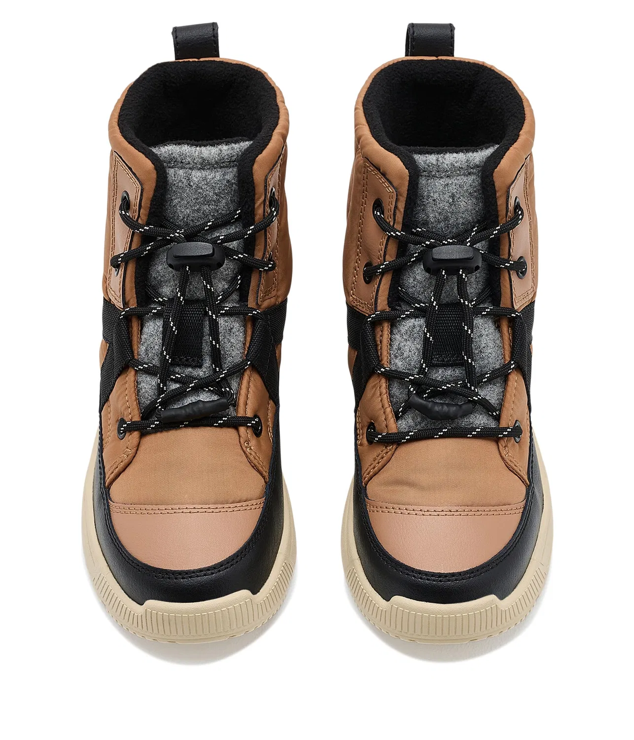 Водонепроницаемые ботинки Whitney III Mid Waterproof (для маленьких детей) Sorel Kids, Tawny Buff/Bleached Ceramic — фото 3