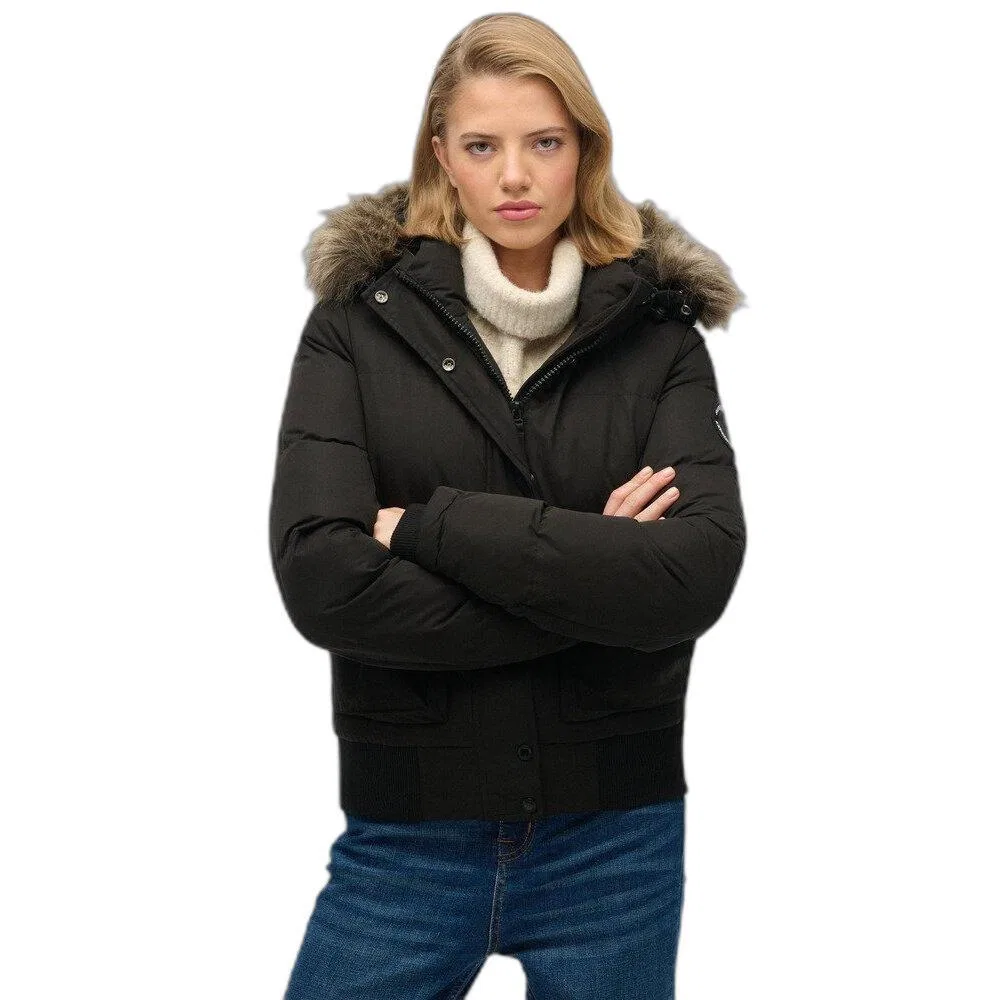 Женская утепленная куртка Ella Everest Superdry, Schwarz