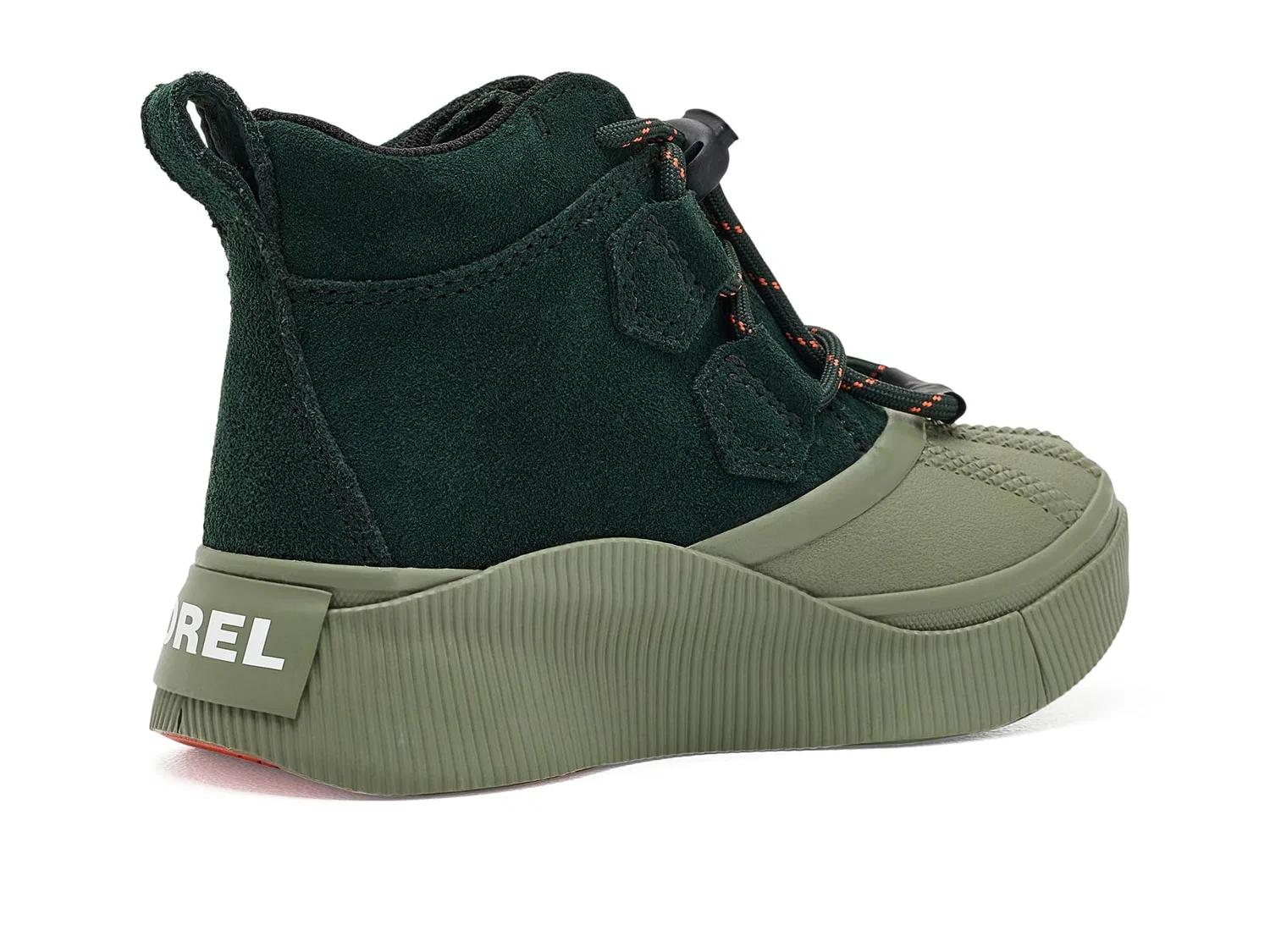 Водонепроницаемые ботинки Out N About IV Classic Waterproof (для маленьких детей) Sorel Kids, Deep Woods/Optimized Orange — фото 4