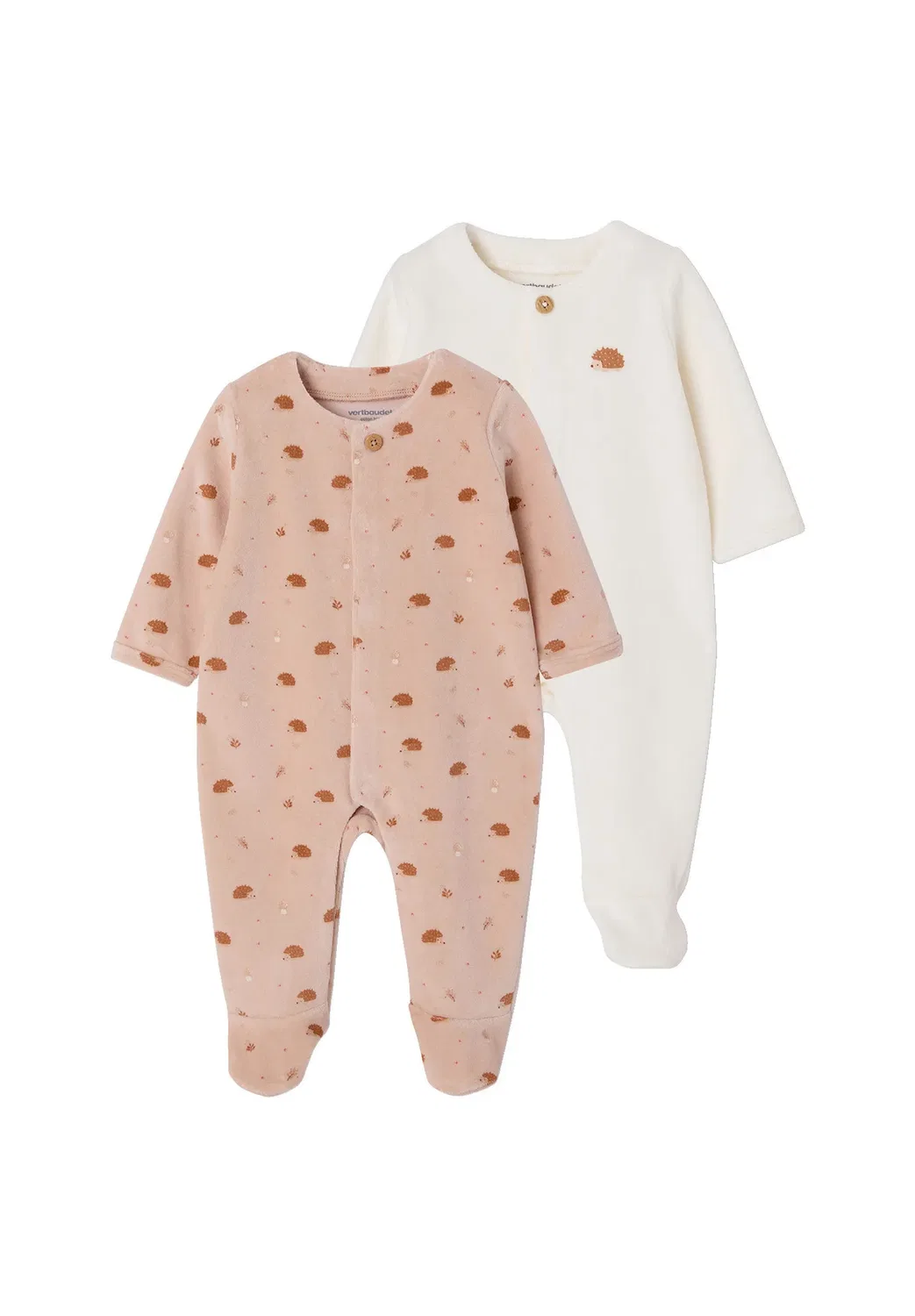Унисекс комплект из 2 пижам Vertbaudet, Beige