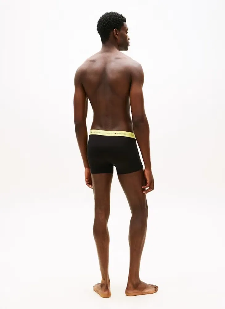 Трусы-боксеры с логотипом на поясе, комплект из 5 штук, 5-Pack signature repeat logo waistband, Tommy Hilfiger, серый — фото 3