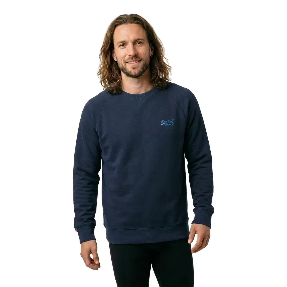 Свитшот Essential Logo Superdry, синий — фото 2