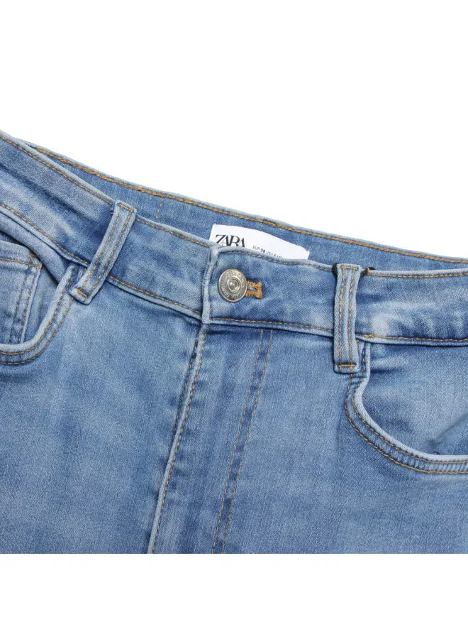 Джинсы скинни классические Zara, синий — фото 4
