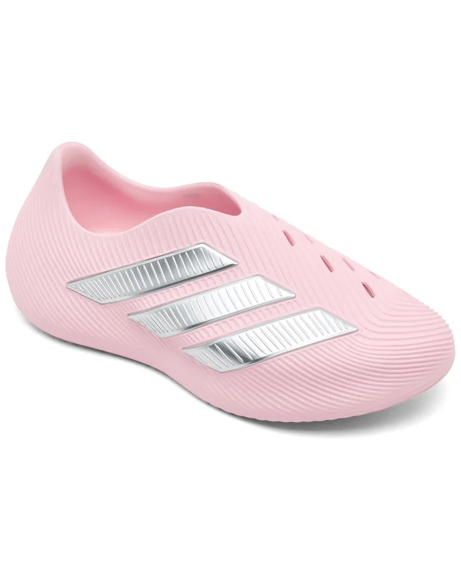 Кроссовки с футуристичным дизайном, slip-on adidas, Clear Pink Matte Silver