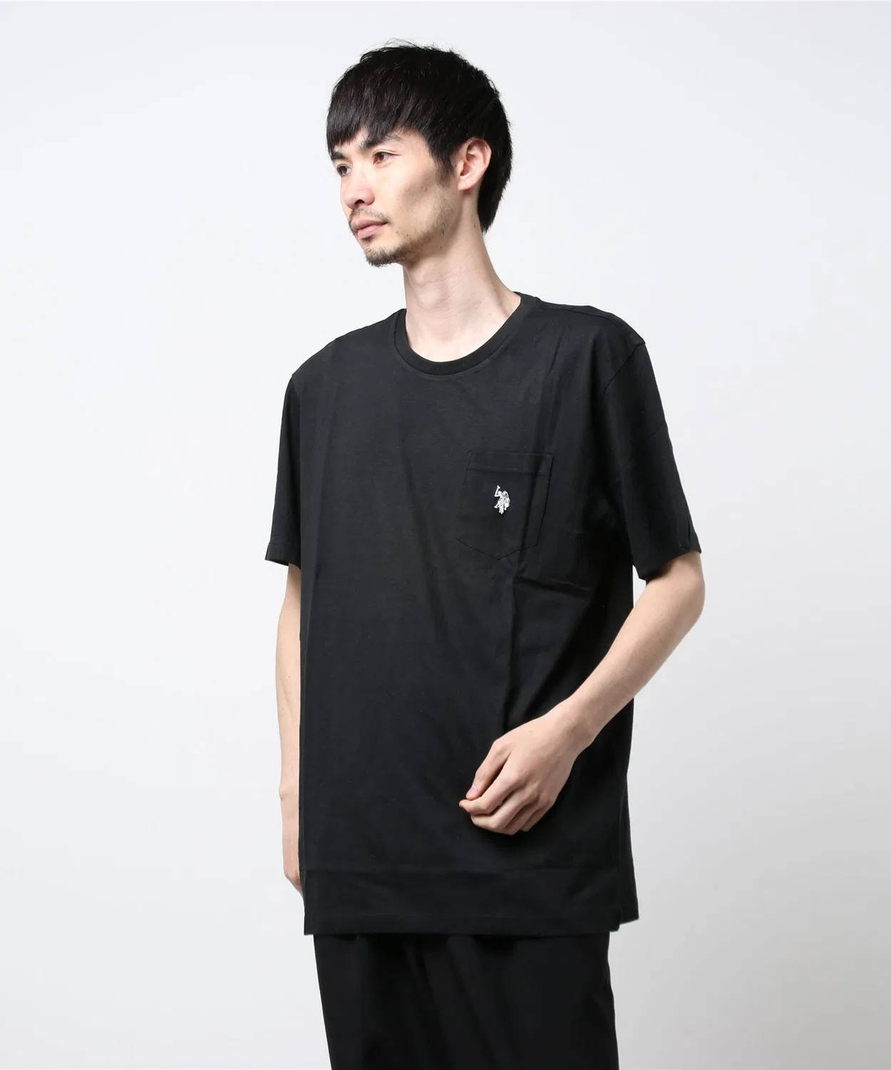 Мужская футболка с длинным рукавомBig Silhouette U.S. POLO ASSN., Navy — фото 4