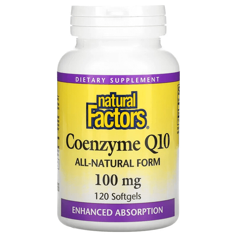 

Коэнзим Q10 Natural Factors 100 мг, 120 мягких таблеток