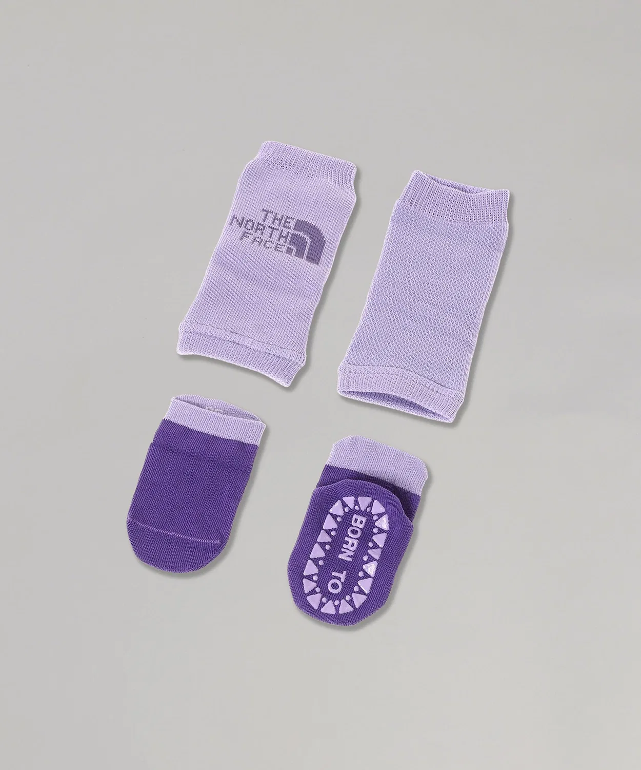 Гетры и носки THE NORTH FACE B Nuptse Leg Warmer&Socks Set фиолетовые