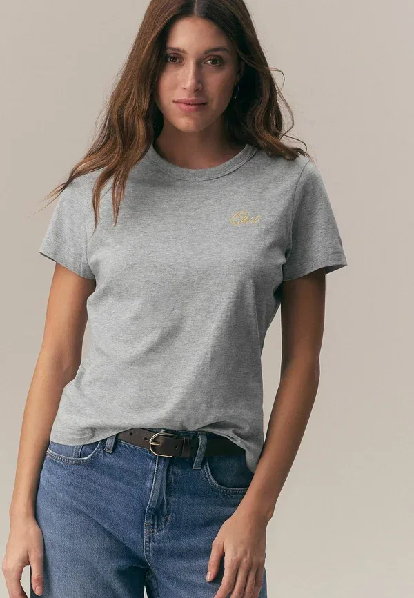 Футболка Regular fit Next, модель essential short sleeve crew neck print t-shirt, серый