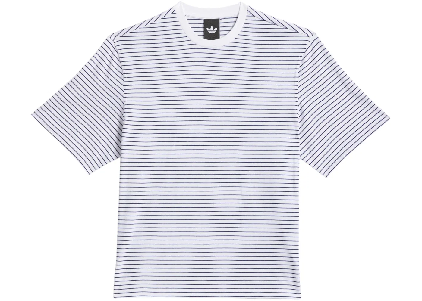 Женская футболка с принтом Tee Adidas, White/Dark Blue