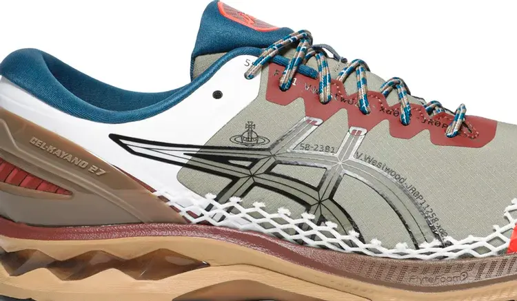 Кроссовки vivienne westwood x gel kayano 27 de 'lichen green brown' Asics, зеленый — фото 3