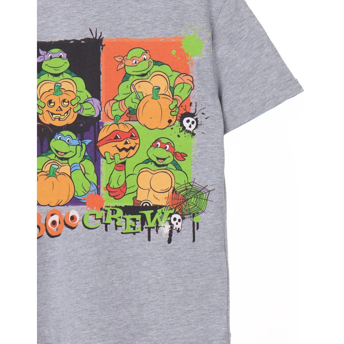 Детская футболка с коротким рукавом Boo crew Teenage Mutant Ninja Turtles, Grey — фото 4
