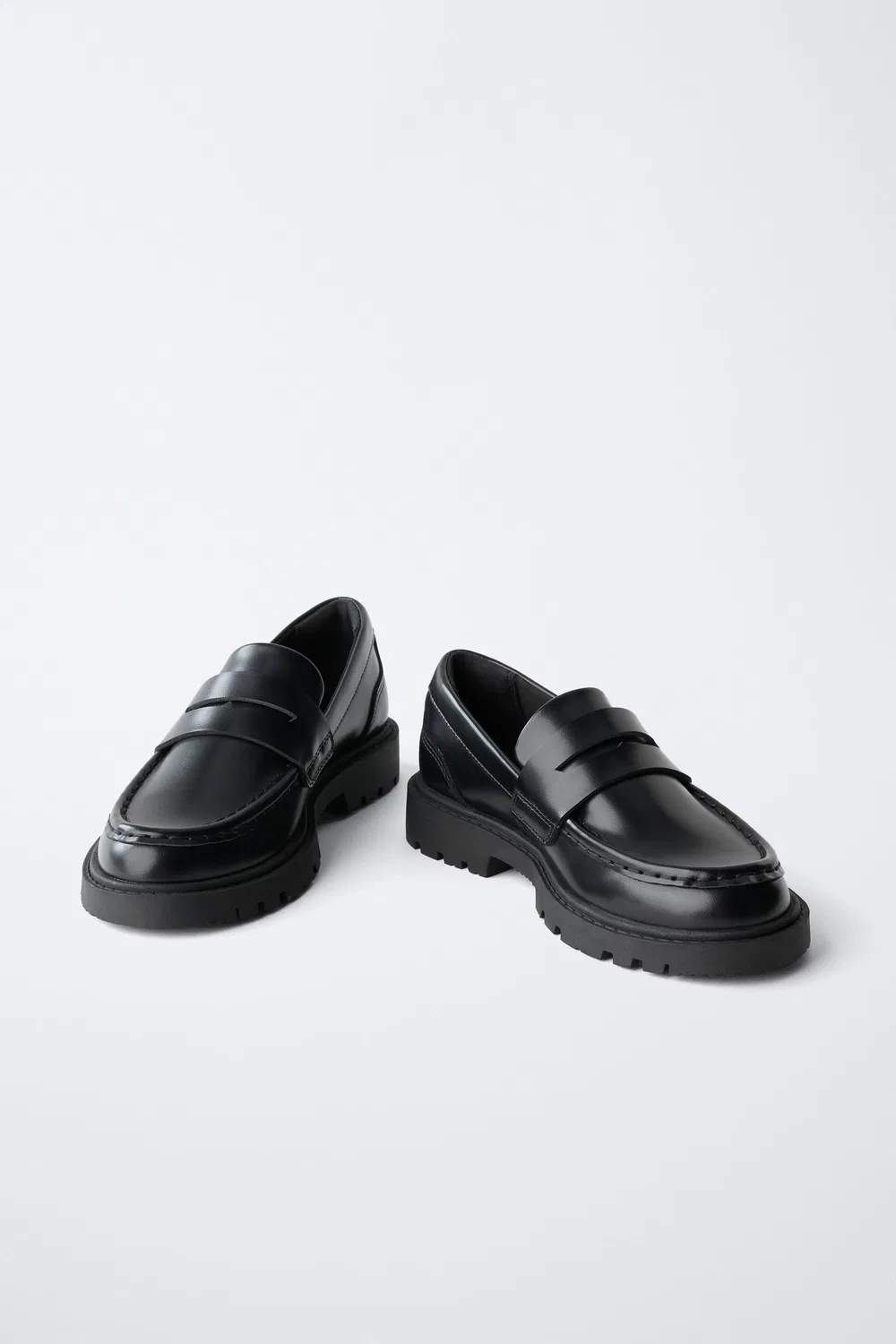 Школьные лоферы ZARA, Black — фото 3