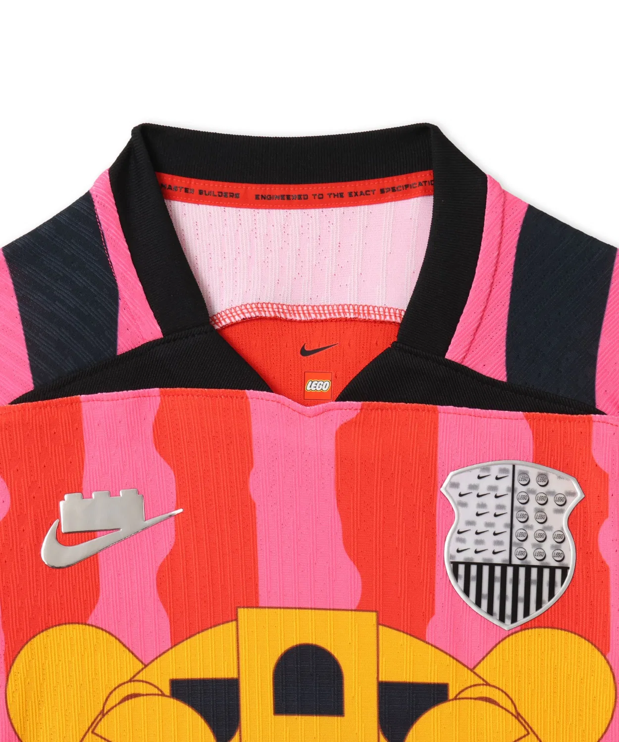 Детская футболка с принтом NIKE X LEGO COL AEROFIT J JSY NIKE, Pink — фото 3