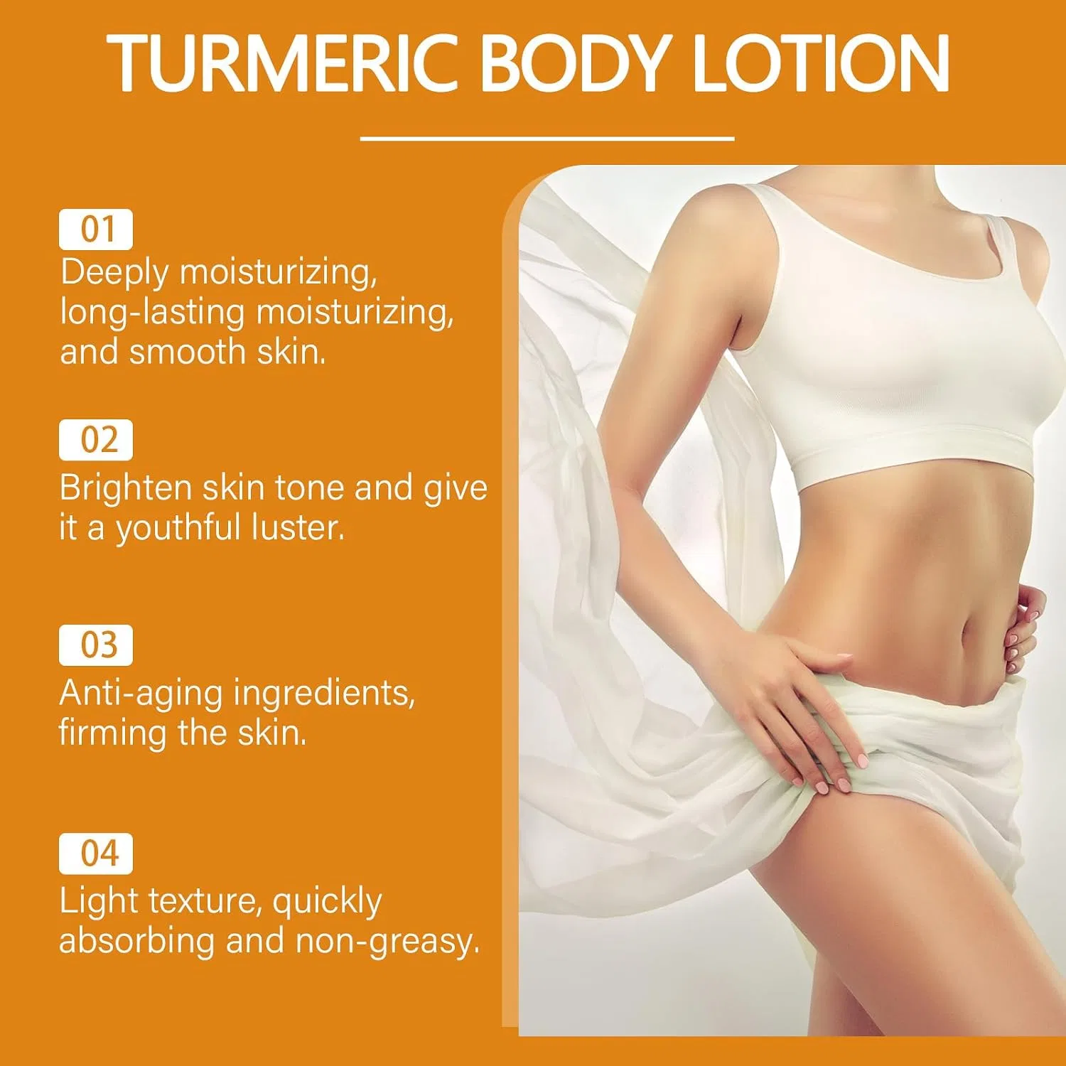 Лосьон для тела Turmeric & Vitamin C, homomdy, 3 шт, 100г — фото 4