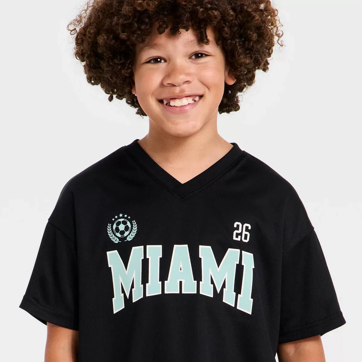 Детская футболка с принтом для мальчиков Cat & Jack BOYS SPORTWEAR, Black — фото 2