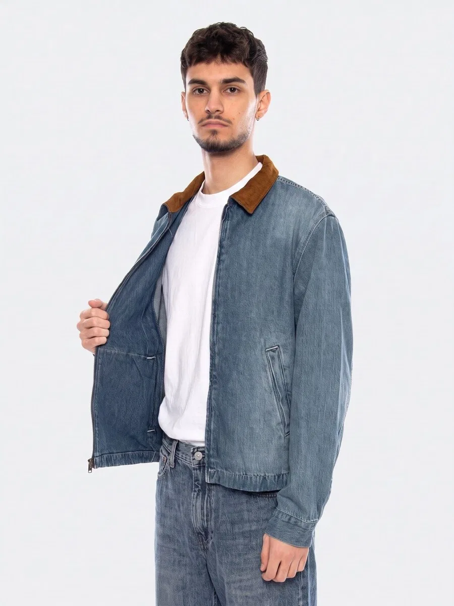 Куртка LEVI'S Between-Season 'Castro Full Zip' синего цвета — фото 4