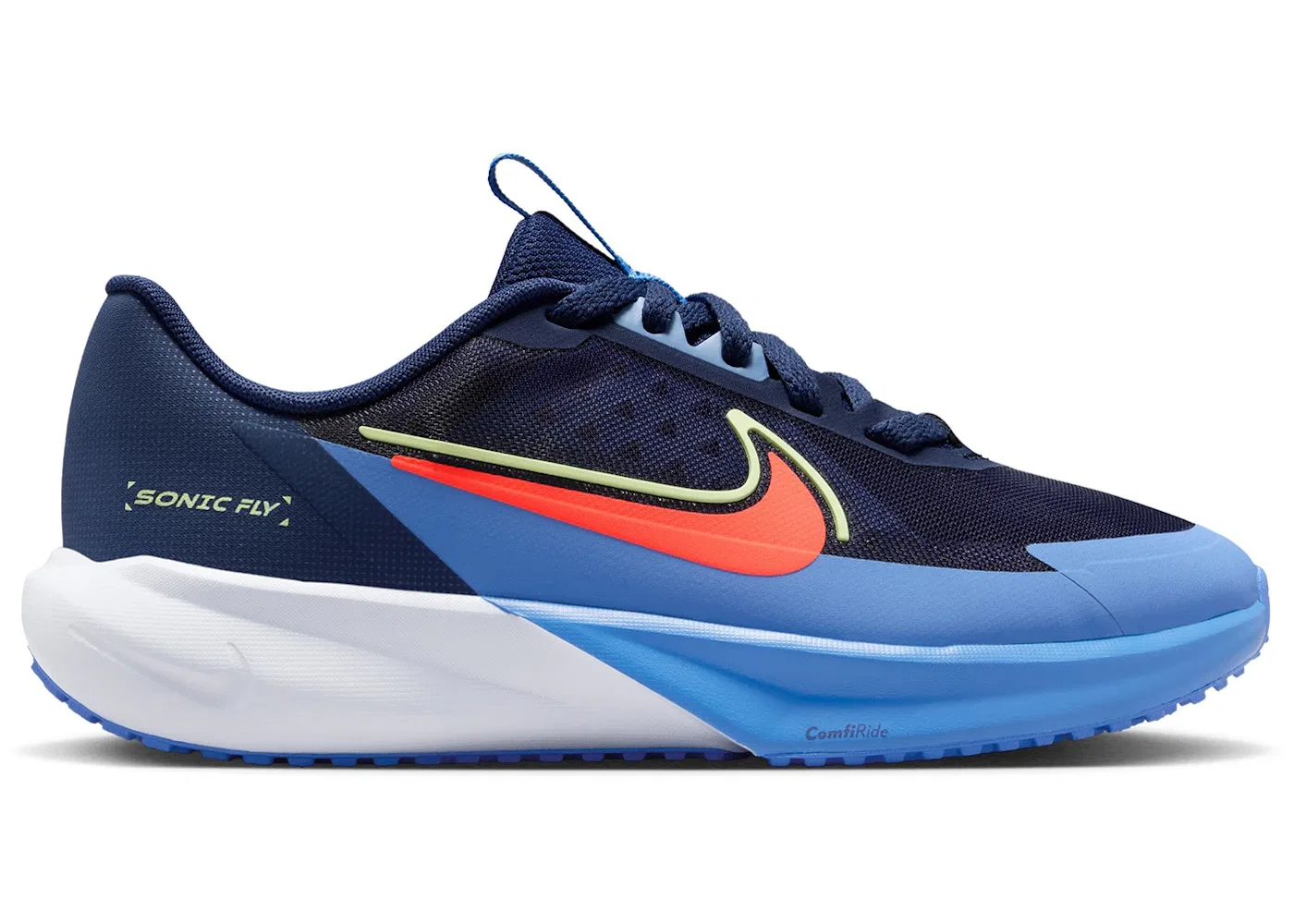 Детские кроссовки беговые Nike Sonic Fly Nike, Midnight Navy/Blue Crystal/Blue Tint/Hot Lava