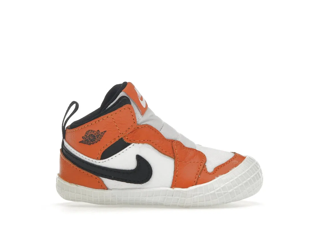 Детские кроссовки Lifestyle с принтом Jordan 1 Crib Bootie Jordan, White/Starfish/Black