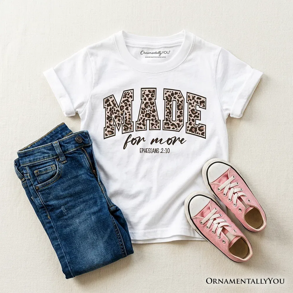 Детская футболка с принтом Made for More OrnamentallyYou, White
