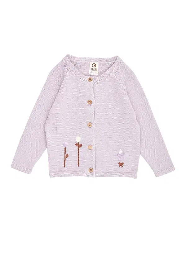 Кардиган хлопковый Cardigan Musli By Green Cotton Bloom