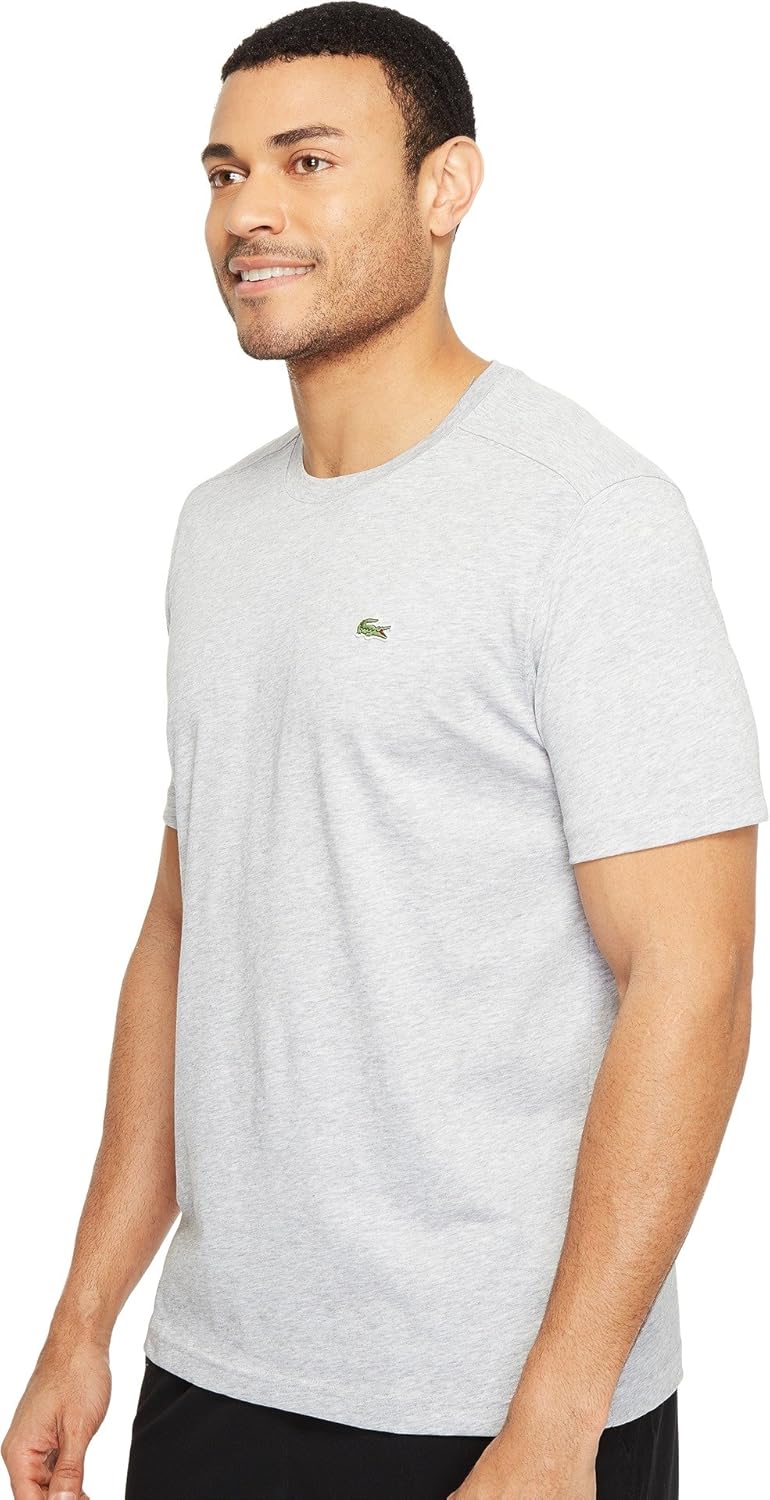 Мужская спортивная футболка Lacoste из ультрасухого хлопка, Silver Chine — фото 2