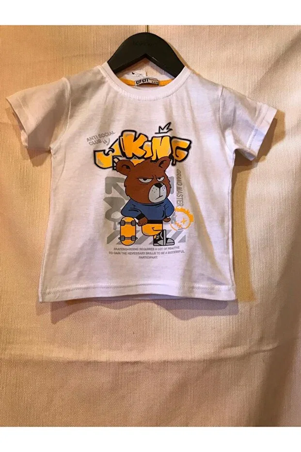 Детская футболка с принтом Butik, White
