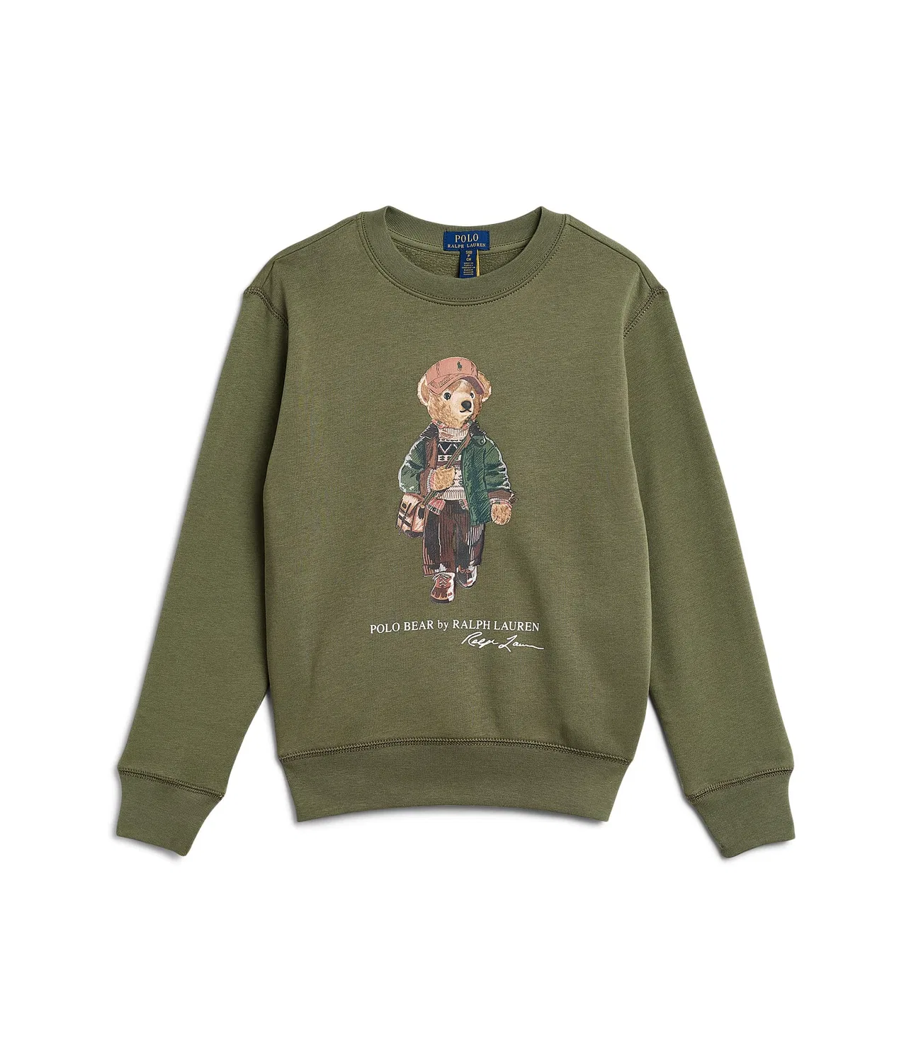 Флисовая толстовка Polo Bear (для детей постарше) Polo Ralph Lauren Kids, Cruise Olive