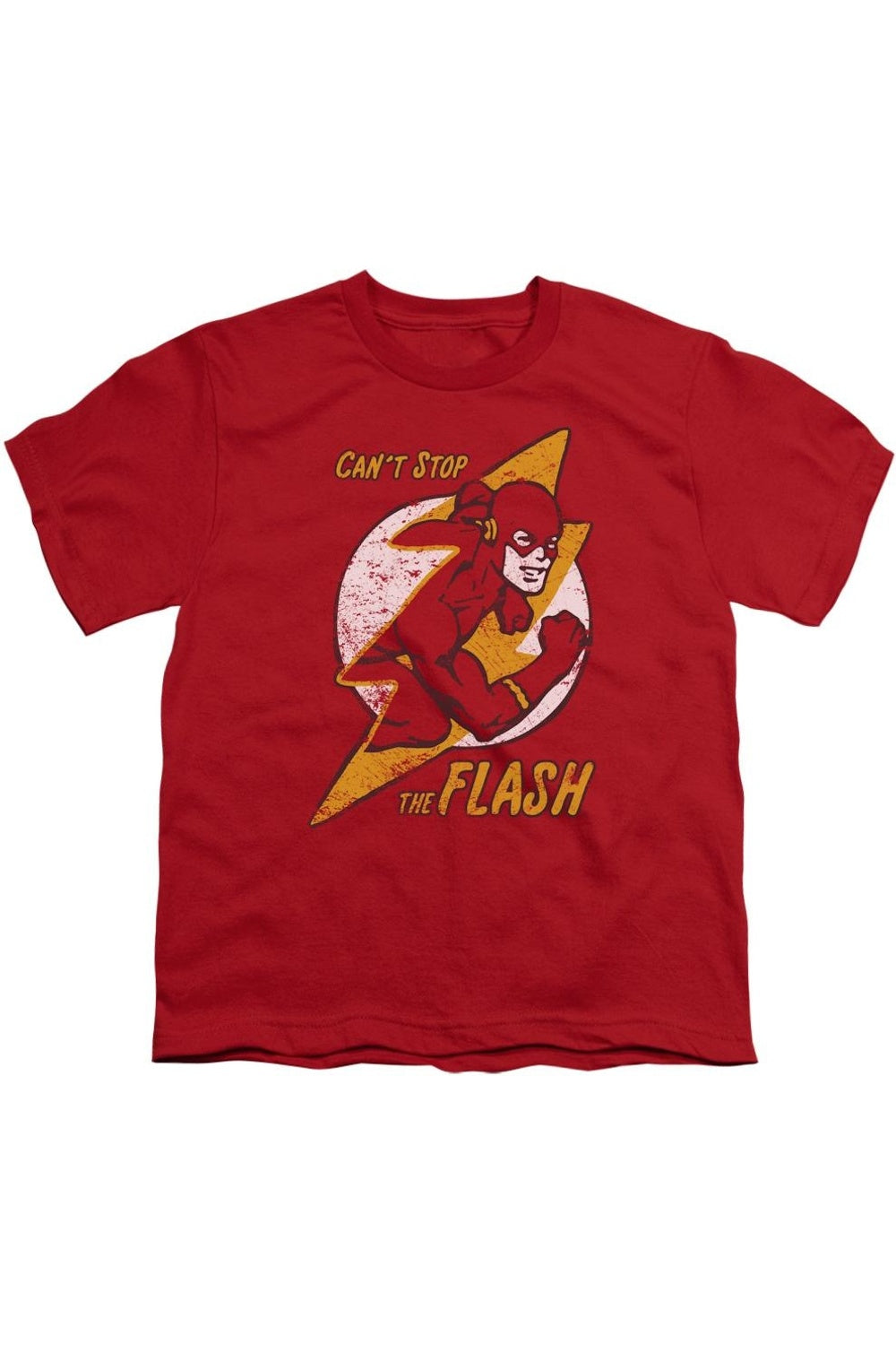 

Футболка с коротким рукавом DC Comics Flash Bolt для детей Gildan, красный