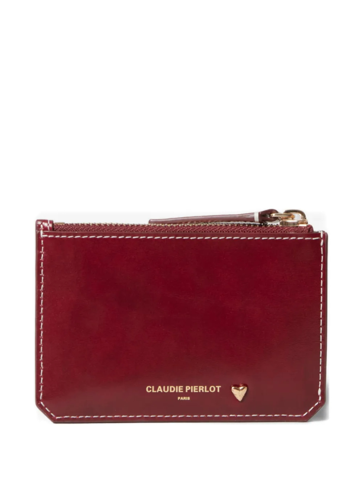 

Держатель карты Claudie Pierlot Gold Heart, красный