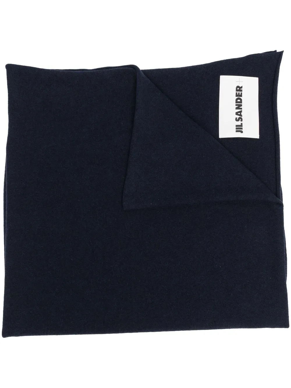 

Кашемировый шарф с нашивкой-логотипом JIL SANDER, синий