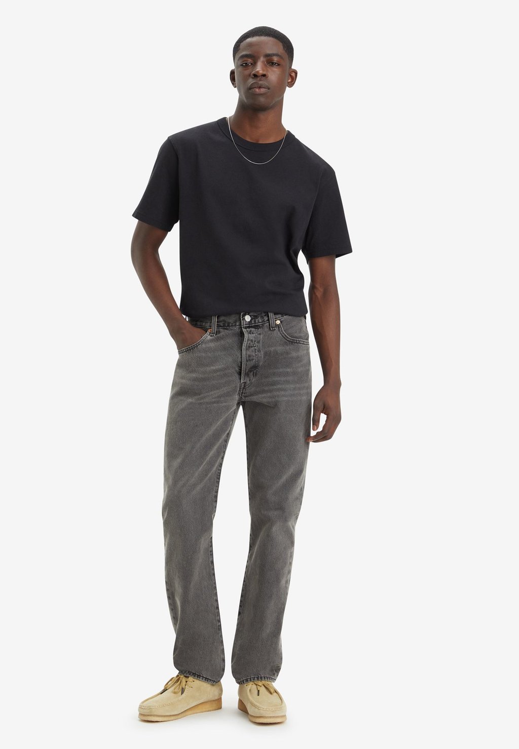 

Джинсы прямого кроя 501® ORIGINAL Levi's®, серый деним