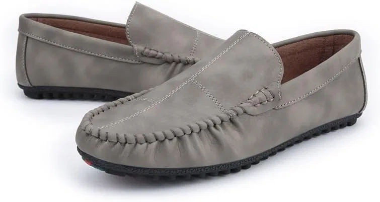 Мужские лоферы из искусственной кожи, Khaki SayfuR — фото 3